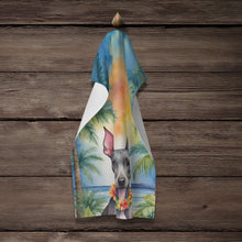 Load image into Gallery viewer, American Hairless Terrier Luau Kitchen Towel