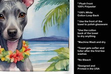 Load image into Gallery viewer, American Hairless Terrier Luau Kitchen Towel
