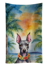 Load image into Gallery viewer, American Hairless Terrier Luau Kitchen Towel