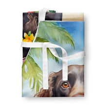 Load image into Gallery viewer, American Water Spaniel Luau Apron – Artist-Designed Kitchen, BBQ &amp; Craft Apron