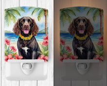 Load image into Gallery viewer, American Water Spaniel Luau Ceramic Night Light