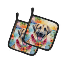 Load image into Gallery viewer, Anatolian Shepherd Luau Pot Holders - Set of 2 Decorative Kitchen Helpers | Made in the USA