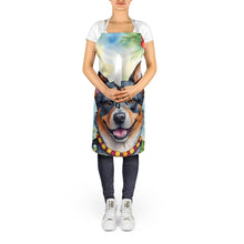 Load image into Gallery viewer, Australian Cattle Dog Luau Apron – Artist-Designed Kitchen, BBQ &amp; Craft Apron
