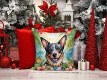 Load image into Gallery viewer, Australian Cattle Dog Luau Throw Pillow - 14x14 Decorative Pillow – Art for Your Home &amp; Patio