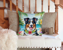 Load image into Gallery viewer, Australian Shepherd Luau Throw Pillow - 14x14 Decorative Pillow – Art for Your Home &amp; Patio