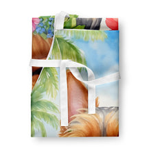 Load image into Gallery viewer, Australian Terrier Luau Apron – Artist-Designed Kitchen, BBQ &amp; Craft Apron