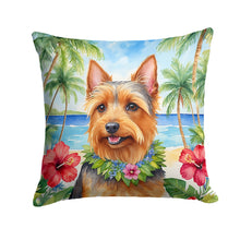 Load image into Gallery viewer, Australian Terrier Luau Throw Pillow - 14x14 Decorative Pillow – Art for Your Home &amp; Patio