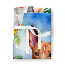 Load image into Gallery viewer, Basenji Luau Apron – Artist-Designed Kitchen, BBQ &amp; Craft Apron
