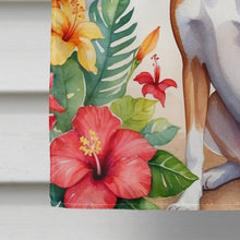 Load image into Gallery viewer, Basenji Luau House Flag