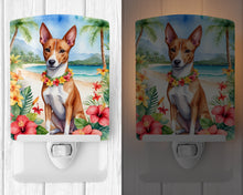Load image into Gallery viewer, Basenji Luau Ceramic Night Light