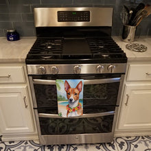 Load image into Gallery viewer, Basenji Luau Kitchen Towel