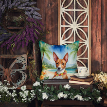 Load image into Gallery viewer, Basenji Luau Throw Pillow