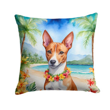 Load image into Gallery viewer, Basenji Luau Throw Pillow