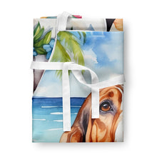 Load image into Gallery viewer, Basset Hound Luau Apron – Artist-Designed Kitchen, BBQ &amp; Craft Apron