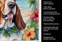 Load image into Gallery viewer, Basset Hound Luau Kitchen Towel