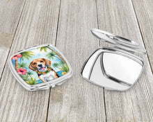 Load image into Gallery viewer, Beagle Luau Compact Mirror – Stylish Purse Mirror with Artistic Covers