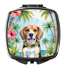 Load image into Gallery viewer, Beagle Luau Compact Mirror – Stylish Purse Mirror with Artistic Covers