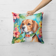 Load image into Gallery viewer, Beagle Luau Throw Pillow