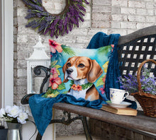 Load image into Gallery viewer, Beagle Luau Throw Pillow