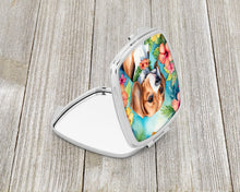 Load image into Gallery viewer, Beagle Luau Compact Mirror – Stylish Purse Mirror with Artistic Covers