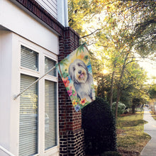 Load image into Gallery viewer, Bearded Collie Luau House Flag