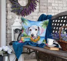 Load image into Gallery viewer, Bedlington Terrier Luau Throw Pillow