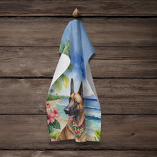 Load image into Gallery viewer, Belgian Malinois Luau Kitchen Towel