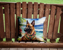 Load image into Gallery viewer, Belgian Malinois Luau Throw Pillow - 14x14 Decorative Pillow – Art for Your Home &amp; Patio