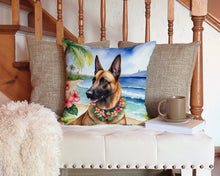 Load image into Gallery viewer, Belgian Malinois Luau Throw Pillow - 14x14 Decorative Pillow – Art for Your Home &amp; Patio