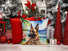 Load image into Gallery viewer, Belgian Malinois Luau Throw Pillow - 14x14 Decorative Pillow – Art for Your Home &amp; Patio