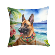 Load image into Gallery viewer, Belgian Malinois Luau Throw Pillow - 14x14 Decorative Pillow – Art for Your Home &amp; Patio
