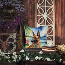 Load image into Gallery viewer, Belgian Malinois Luau Throw Pillow