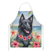 Load image into Gallery viewer, Belgian Sheepdog Luau Apron – Artist-Designed Kitchen, BBQ &amp; Craft Apron
