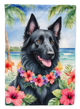 Load image into Gallery viewer, Belgian Sheepdog Luau House Flag