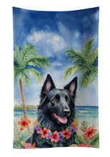 Load image into Gallery viewer, Belgian Sheepdog Luau Kitchen Towel