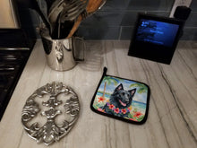 Load image into Gallery viewer, Belgian Sheepdog Luau Pot Holders - Set of 2 Decorative Kitchen Helpers | Made in the USA