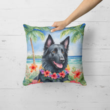 Load image into Gallery viewer, Belgian Sheepdog Luau Throw Pillow