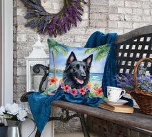 Load image into Gallery viewer, Belgian Sheepdog Luau Throw Pillow