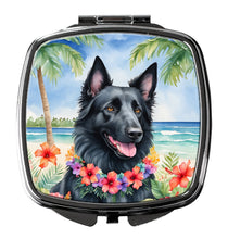 Load image into Gallery viewer, Belgian Sheepdog Luau Compact Mirror – Stylish Purse Mirror with Artistic Covers