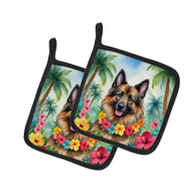Load image into Gallery viewer, Belgian Tervuren Luau Pot Holders - Set of 2 Decorative Kitchen Helpers | Made in the USA