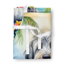 Load image into Gallery viewer, Bergamasco Sheepdog Luau Apron – Artist-Designed Kitchen, BBQ &amp; Craft Apron