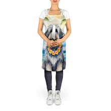 Load image into Gallery viewer, Bergamasco Sheepdog Luau Apron – Artist-Designed Kitchen, BBQ &amp; Craft Apron