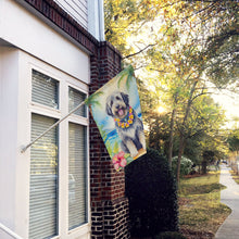 Load image into Gallery viewer, Bergamasco Sheepdog Luau House Flag