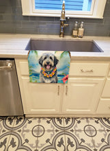 Load image into Gallery viewer, Bergamasco Sheepdog Luau Kitchen Towel