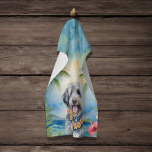 Load image into Gallery viewer, Bergamasco Sheepdog Luau Kitchen Towel