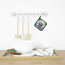 Load image into Gallery viewer, Bergamasco Sheepdog Luau Pot Holders - Set of 2 Decorative Kitchen Helpers | Made in the USA