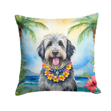 Load image into Gallery viewer, Bergamasco Sheepdog Luau Throw Pillow