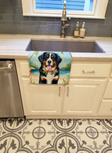 Load image into Gallery viewer, Bernese Mountain Dog Luau Kitchen Towel