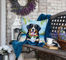Load image into Gallery viewer, Bernese Mountain Dog Luau Throw Pillow