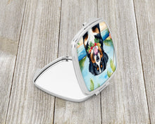 Load image into Gallery viewer, Bernese Mountain Dog Luau Compact Mirror – Stylish Purse Mirror with Artistic Covers